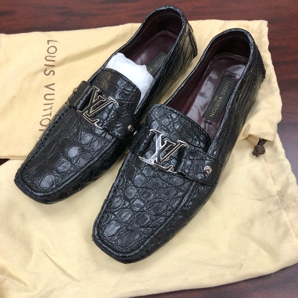 louis vuitton crocodile loafers